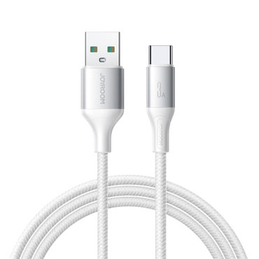 USB–USB-C kábel Joyroom "S-A28" 3A töltéssel és 480 Mbps adatátvitellel – 1m – fehér