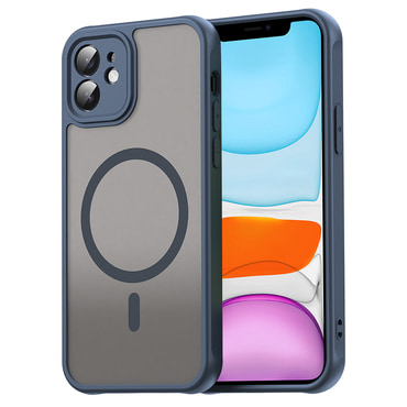 Hibrid tok "HaloFrost II MagSafe" iPhone 11 készülékekhez - Navy Blue