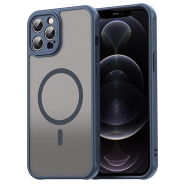 Hibrid tok "HaloFrost II MagSafe" iPhone 12 Pro Max készülékekhez - navy blue