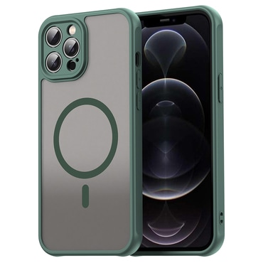 Hibrid tok "HaloFrost II MagSafe" iPhone 12 Pro készülékekhez - green