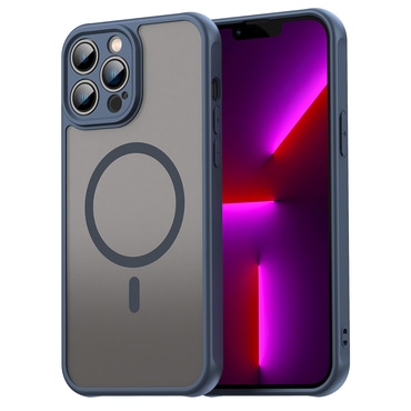 Hibrid tok "HaloFrost II MagSafe" iPhone 13 Pro készülékekhez - navy blue