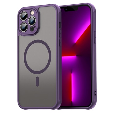 Hibrid tok "HaloFrost II MagSafe" iPhone 13 Pro Max készülékekhez - purple