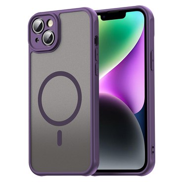 Hibrid tok "HaloFrost II MagSafe" iPhone 14 készülékekhez - purple