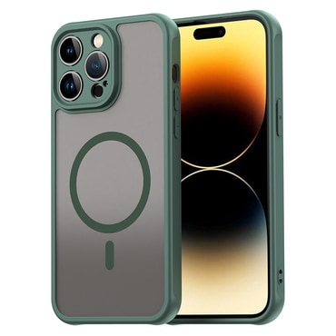 Hibrid tok "HaloFrost II MagSafe" iPhone 14 Pro készülékekhez - green
