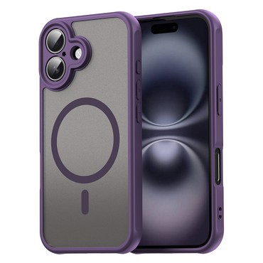 Hibrid tok "HaloFrost II MagSafe" iPhone 16 Plus készülékekhez - purple