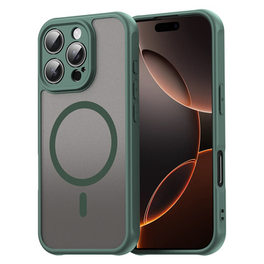 Hibrid tok "HaloFrost II MagSafe" iPhone 16 Pro készülékekhez - green