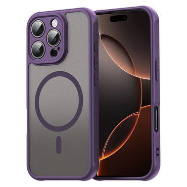 Hibrid tok "HaloFrost II MagSafe" iPhone 16 Pro készülékekhez - purple