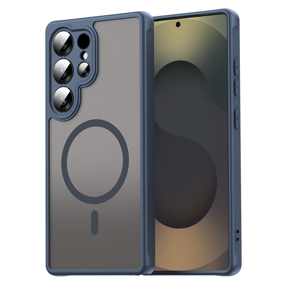 Hibrid tok "HaloFrost II MagSafe" Samsung Galaxy S25 Ultra készülékekhez - navy blue