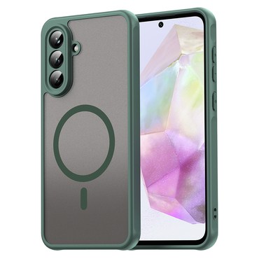 Hibrid tok "HaloFrost II MagSafe" Samsung Galaxy A36 készülékekhez - green