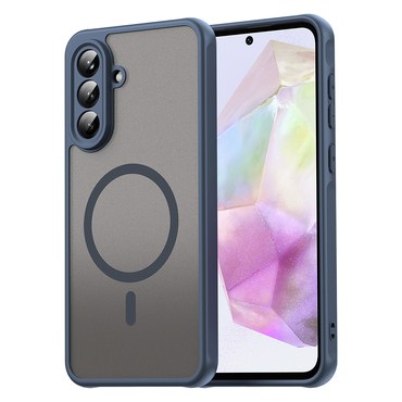 Hibrid tok "HaloFrost II MagSafe" Samsung Galaxy A56 készülékekhez - navy blue Hibrid tok "HaloFrost II MagSafe" Samsung Galaxy A56 készülékekhez - navy blue