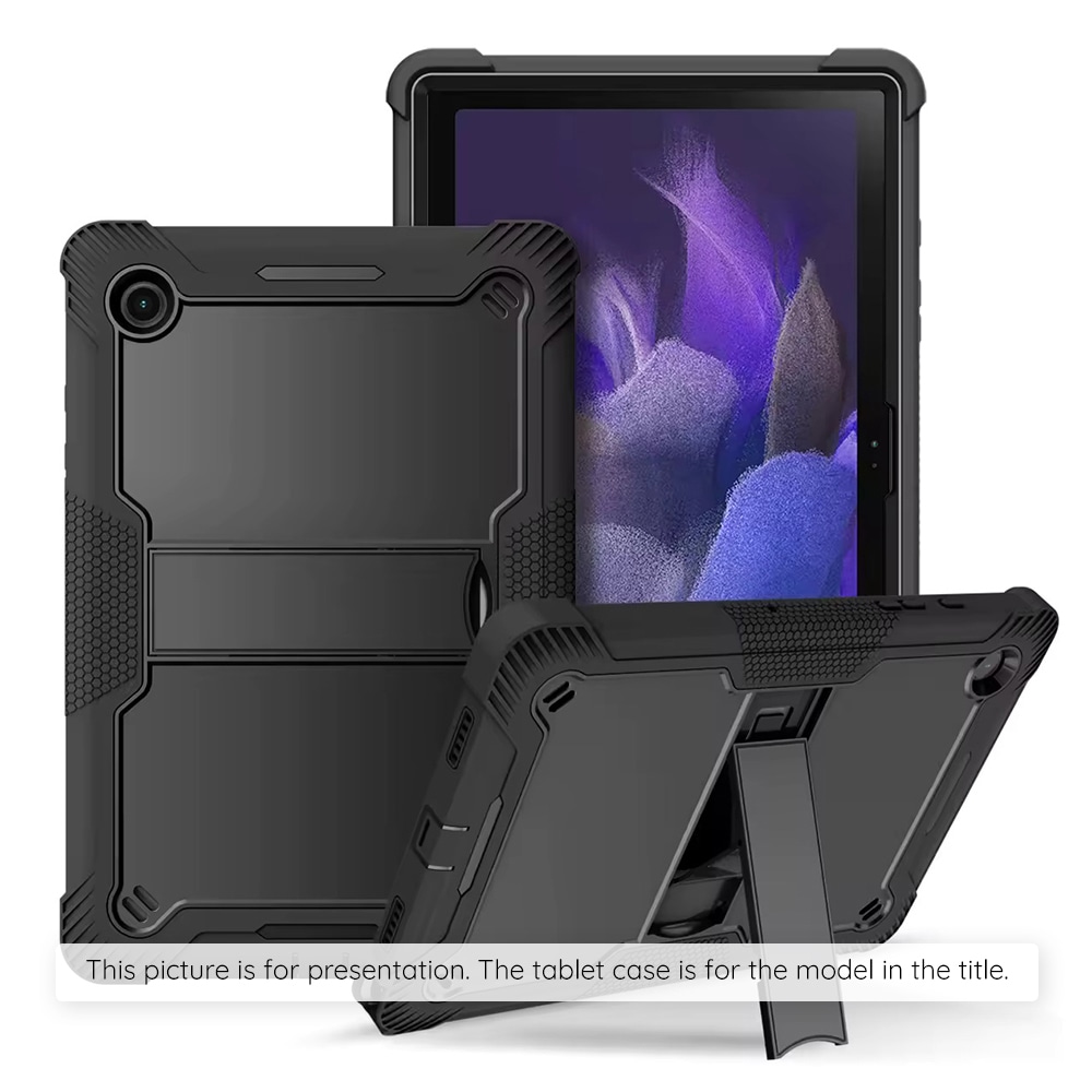 Techsuit "RuggedShell" masszív tok védőüveggel Xiaomi Redmi Pad 2 -höz - fekete