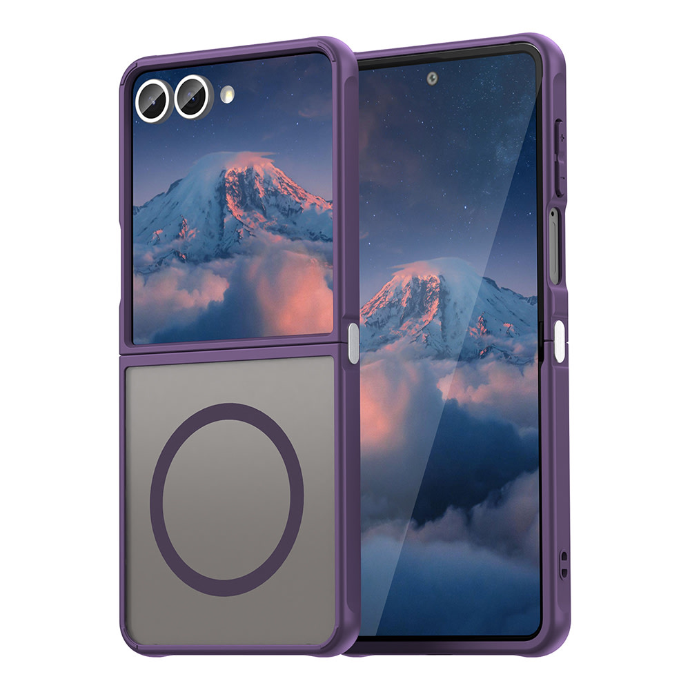 Hibrid tok "HaloFrost II MagSafe" Samsung Galaxy Z Flip7 - purple