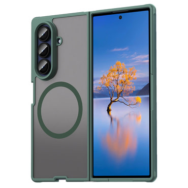 Hibrid tok "HaloFrost II MagSafe" Samsung Galaxy Z Fold7 - green