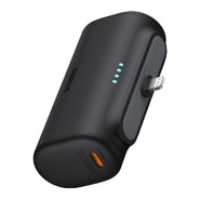 Power bank Baseus Compact 20W – 5000 mAh Lightning kimenettel és USB-C kábellel – fekete