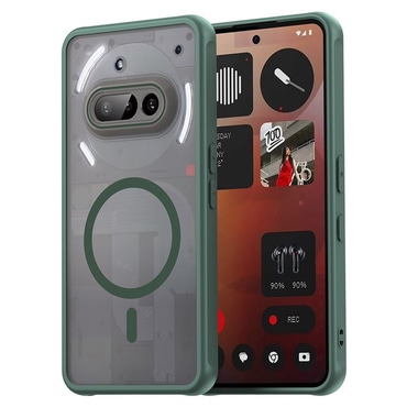 Hibrid tok "HaloFrost II MagSafe" Nothing Phone (3a) készülékekhez - green