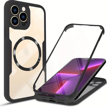 Hibrid tok Techsuit "ColorVerse 360 MagSafe" teljes körű védelemmel iPhone 13 Pro Max - hoz - fekete