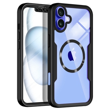 Hibrid tok Techsuit "ColorVerse 360 MagSafe" teljes körű védelemmel iPhone 16 - hoz - fekete