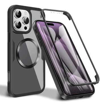 Hibrid tok Techsuit "ColorVerse 360 MagSafe" teljes körű védelemmel iPhone 16 Pro - hoz - fekete