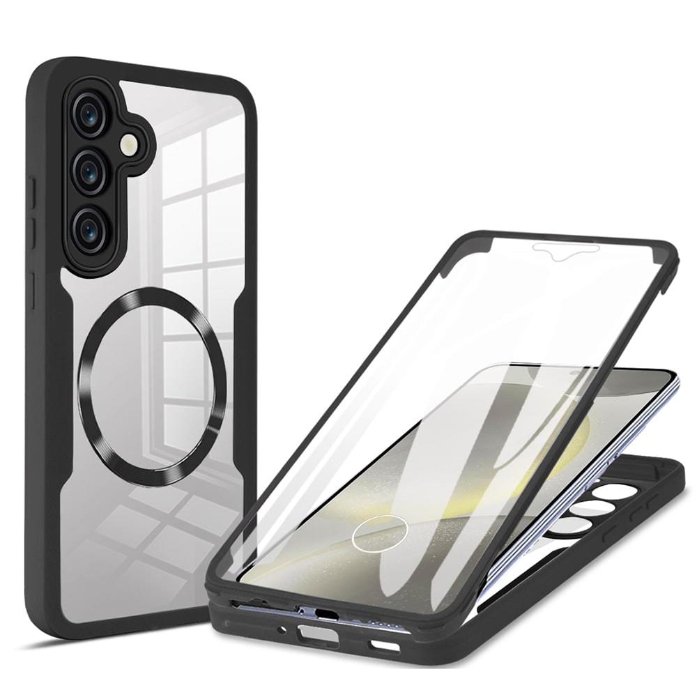 Hibrid tok Techsuit "ColorVerse 360 MagSafe" teljes körű védelemmel Samsung Galaxy S24 Plus - hoz - fekete