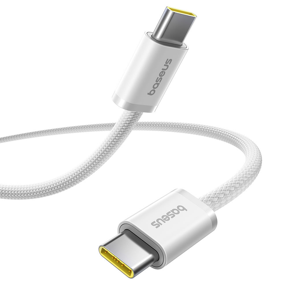 USB-C kábel Baseus Dynamic 4 Series – 100W PD és intelligens chip – 2m – white