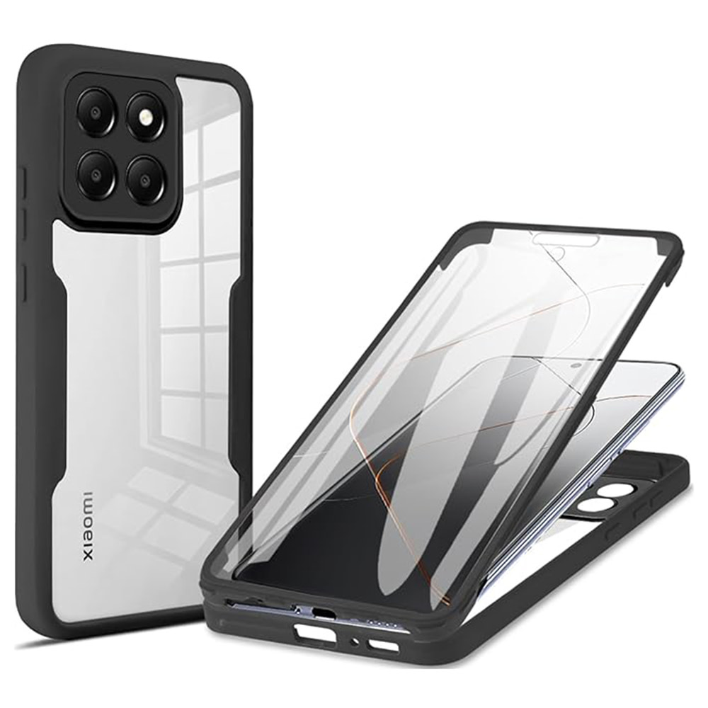 Hibrid tok Techsuit "ColorVerse 360" teljes körű védelemmel Xiaomi 14 - hoz - fekete