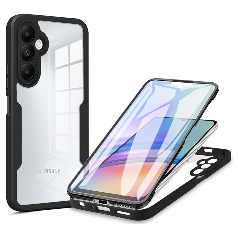 Hibrid tok Techsuit "ColorVerse 360" teljes körű védelemmel Samsung Galaxy A05s - hoz - fekete