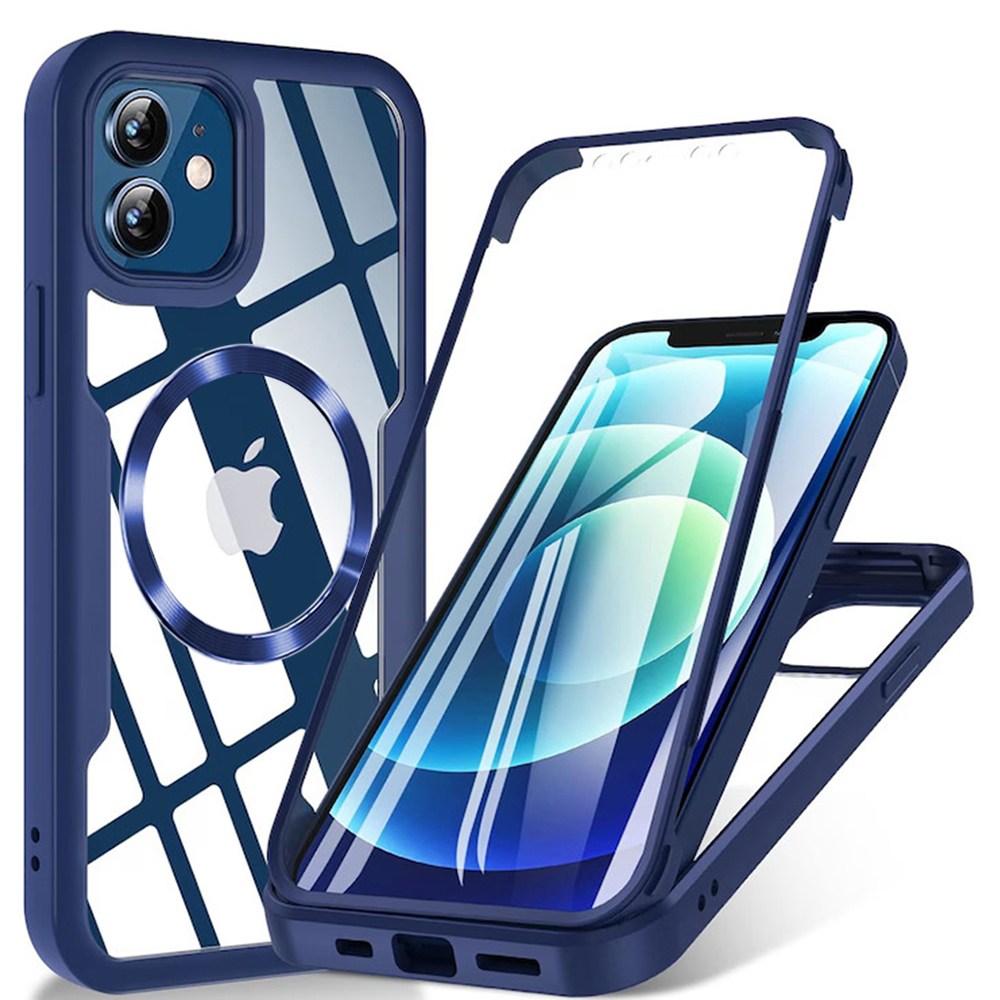 Hibrid tok Techsuit "ColorVerse 360 MagSafe" teljes körű védelemmel iPhone 11 - hoz - blue