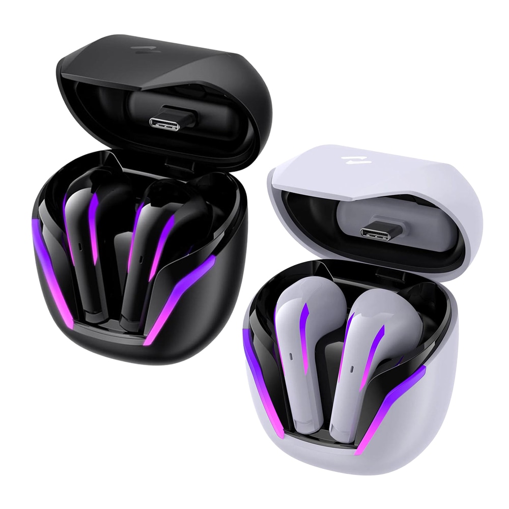 Havit "TW970" vezeték nélküli gaming fülhallgató RGB világítással, ENC technológiával és késleltetés nélküli, közvetlen USB-C csatlakozási lehetőséggel