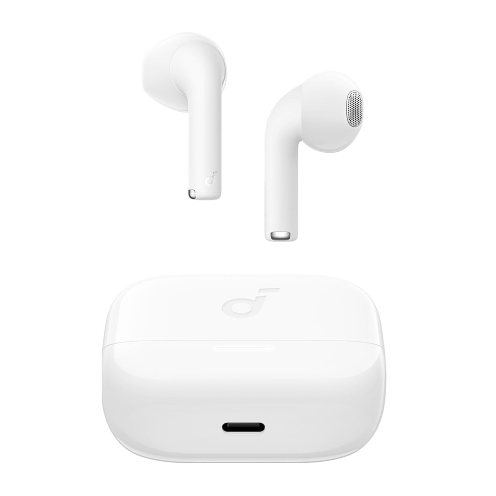 Vezeték nélküli Bluetooth 5.3 fülhallgató Anker "SoundCore K20i" dupla mikrofonnal, IPX5 védelemmel és zajszűréssel - fehér