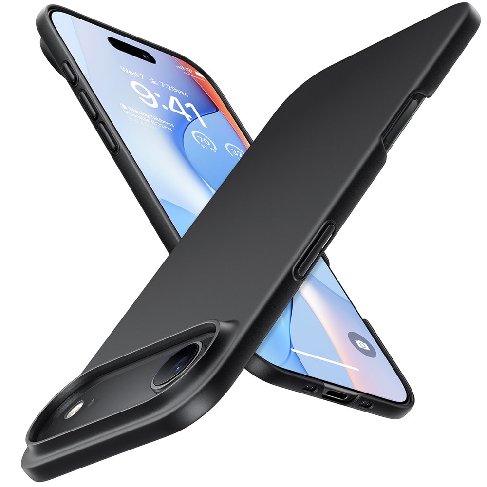 Prémium tok Torras "SlimFit MagSafe" iPhone Air készülékekhez - fekete