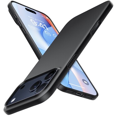 Prémium tok Torras "SlimFit MagSafe" iPhone 17 Pro készülékekhez - fekete Prémium tok Torras "SlimFit MagSafe" iPhone 17 Pro készülékekhez - fekete