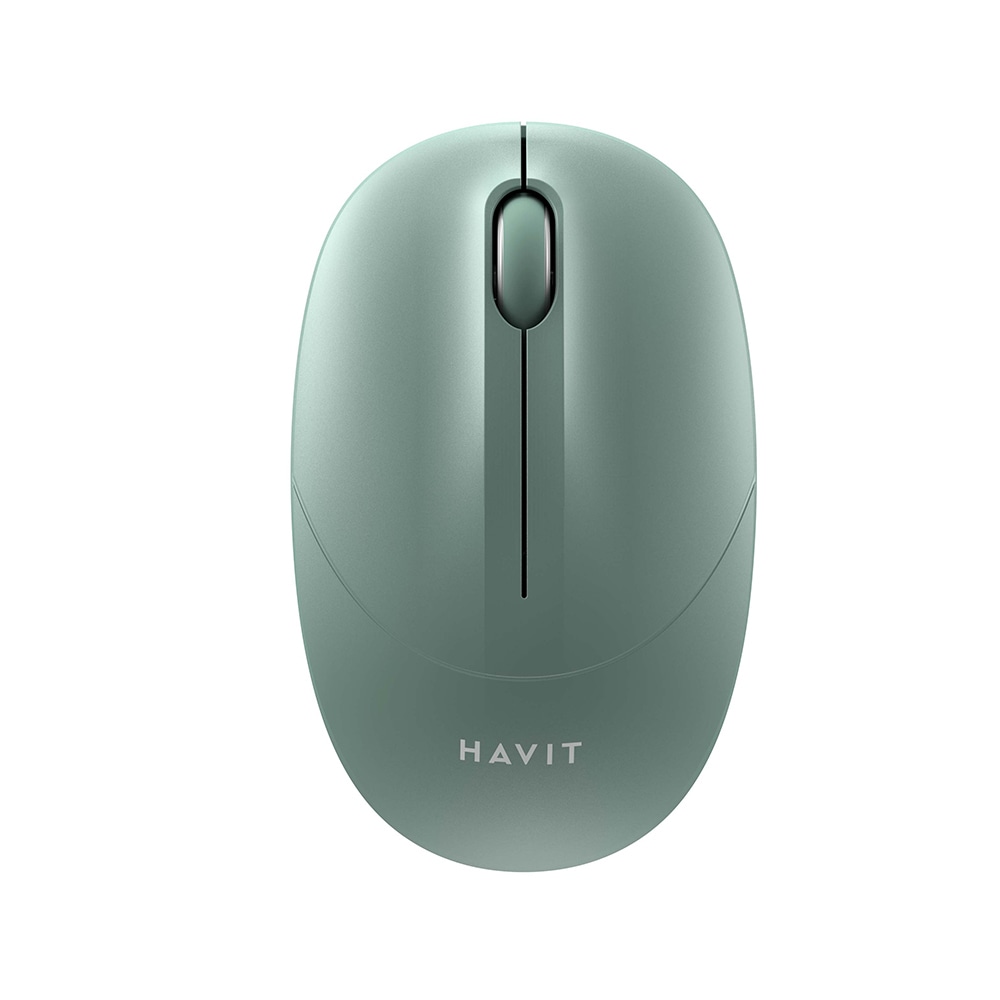 Havit "MS54GT" vezeték nélküli egér 1600 DPI felbontással, ergonomikus kialakítással és halk kattintással – zöld