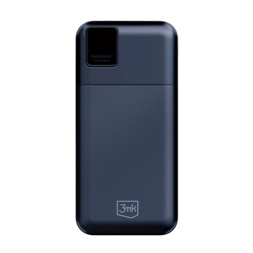 3mk "PowerHouse" 20000 mAh power bank 2x USB-A, 1x USB-C bemenettel és QC+PD technológiával - fekete 3mk "PowerHouse" 20000 mAh power bank 2x USB-A, 1x USB-C bemenettel és QC+PD technológiával - fekete