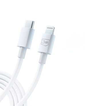 Töltő- és adatkábel 3mk "Hyper" USB-C - Lightning 20W - 1.2 m - fehér