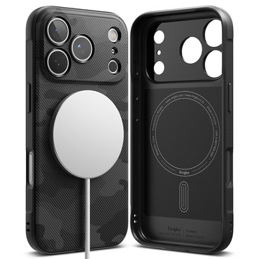 Tok Ringke "Onyx Magnetic" iPhone 17 Pro készülékekhez - camo black Tok Ringke "Onyx Magnetic" iPhone 17 Pro készülékekhez - camo black