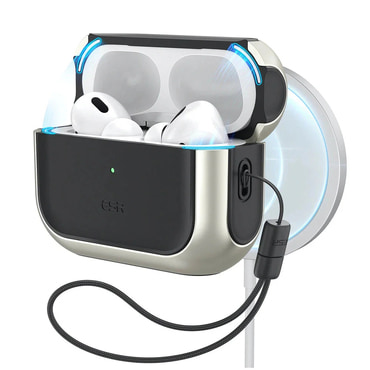 ESR HaloLock védőtok MagSafe-kompatibilitással Apple AirPods Pro 3 - hoz - titanium