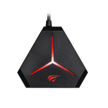 Havit "Docking Station" 9 az 1-ben multifunkciós hub USB csatlakozókkal, SD kártyaolvasóval és AUX csatlakozóval fülhallgatóhoz – fekete