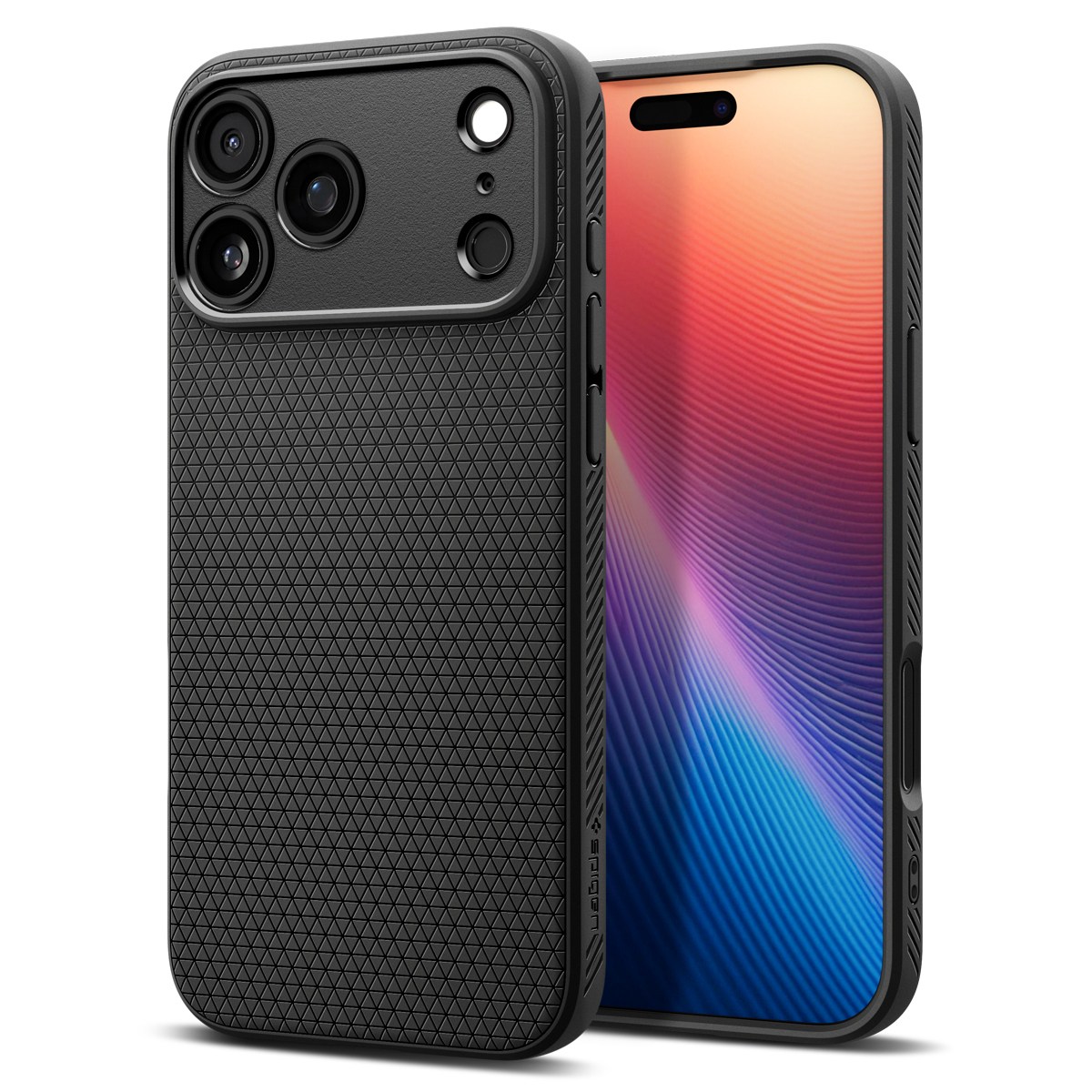 Tok Spigen "Liquid Air" iPhone 17 Pro készülékekhez - matte black