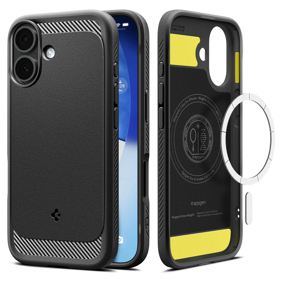 Tok Spigen "Rugged Armor MagFit" iPhone 17 készülékekhez - matte black
