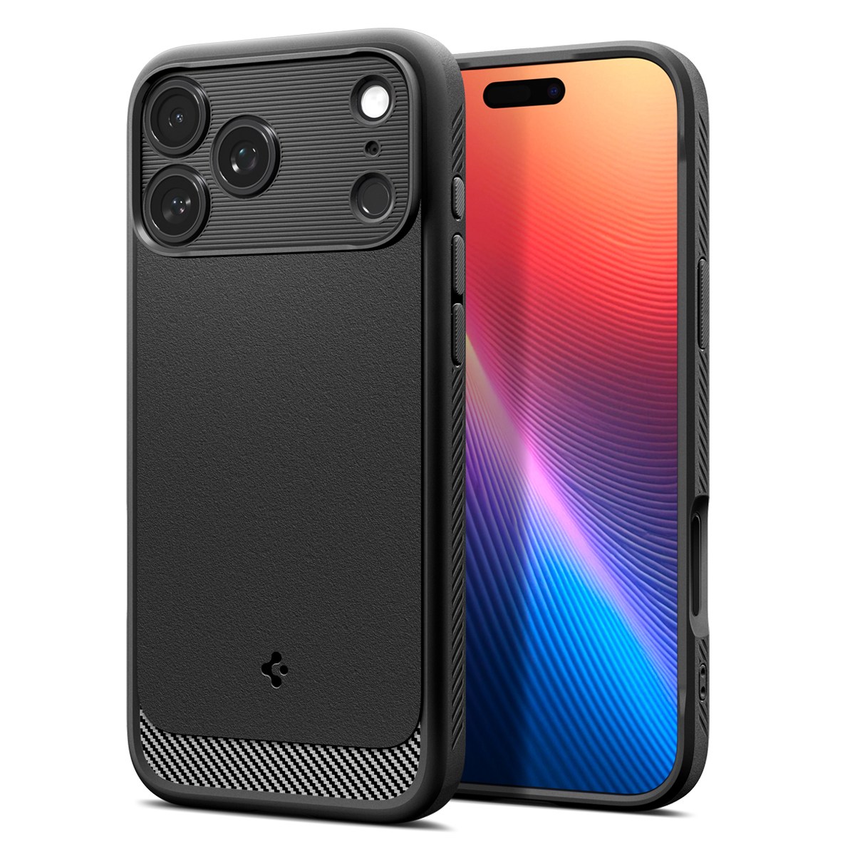Tok Spigen "Rugged Armor MagFit" iPhone 17 Pro Max készülékekhez - matte black