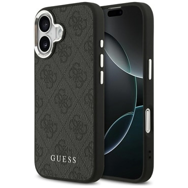 Eredeti kemény TPU tok Guess "4G Metal Logo Magsafe" iPhone 17 készülékekhez - black Eredeti kemény TPU tok Guess "4G Metal Logo Magsafe" iPhone 17 készülékekhez - black