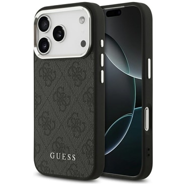 Eredeti kemény TPU tok Guess "4G Metal Logo Magsafe" iPhone 17 Pro készülékekhez - black Eredeti kemény TPU tok Guess "4G Metal Logo Magsafe" iPhone 17 Pro készülékekhez - black