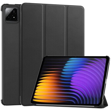 Rendkívül vékony nyitható tok "Fold" Xiaomi Pad 7 / Pad 7 Pro készülékekhez - fekete Rendkívül vékony nyitható tok "Fold" Xiaomi Pad 7 / Pad 7 Pro készülékekhez - fekete
