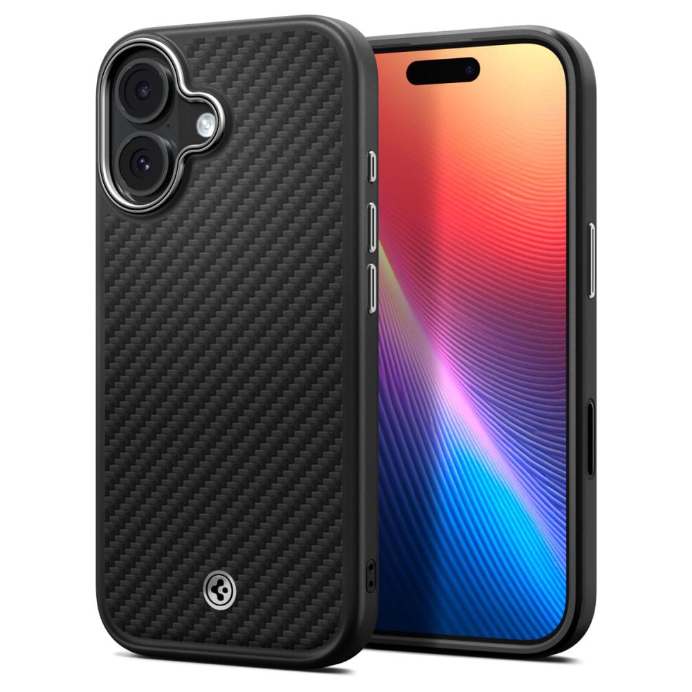 Tok Spigen "Enzo Aramid T MagFit" iPhone 17 készülékekhez - black / silver