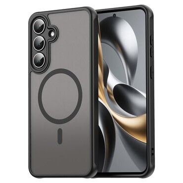 Hibrid tok "HaloFrost II MagSafe" Samsung Galaxy S25 FE készülékekhez - black Hibrid tok "HaloFrost II MagSafe" Samsung Galaxy S25 FE készülékekhez - black