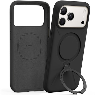 Prémium tok Torras "QPRO Silicone" iPhone 17 Pro – fekete Prémium tok Torras "QPRO Silicone" iPhone 17 Pro – fekete
