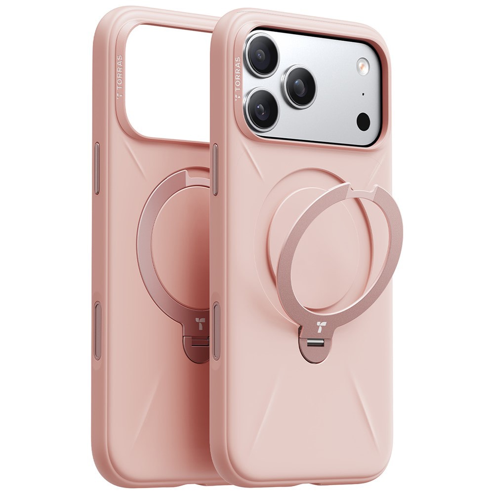 Prémium tok Torras "QPRO Silicone" iPhone 17 Pro Max – rózsaszín