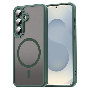 Hibrid tok "HaloFrost II MagSafe" Samsung Galaxy S25 FE készülékekhez - green Hibrid tok "HaloFrost II MagSafe" Samsung Galaxy S25 FE készülékekhez - green