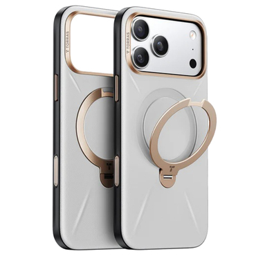 Prémium tok Torras "Q3 VegSkin" iPhone 17 Pro Max - pearl grey