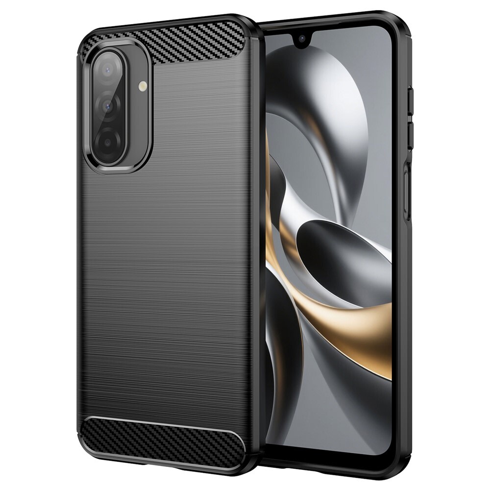 TPU gél tok "Brushed Carbon" Samsung Galaxy A17 4G / A17 5G készülékekhez - fekete